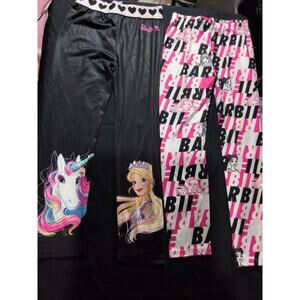 Barbie Leggings Girls Size 6-7 / x2